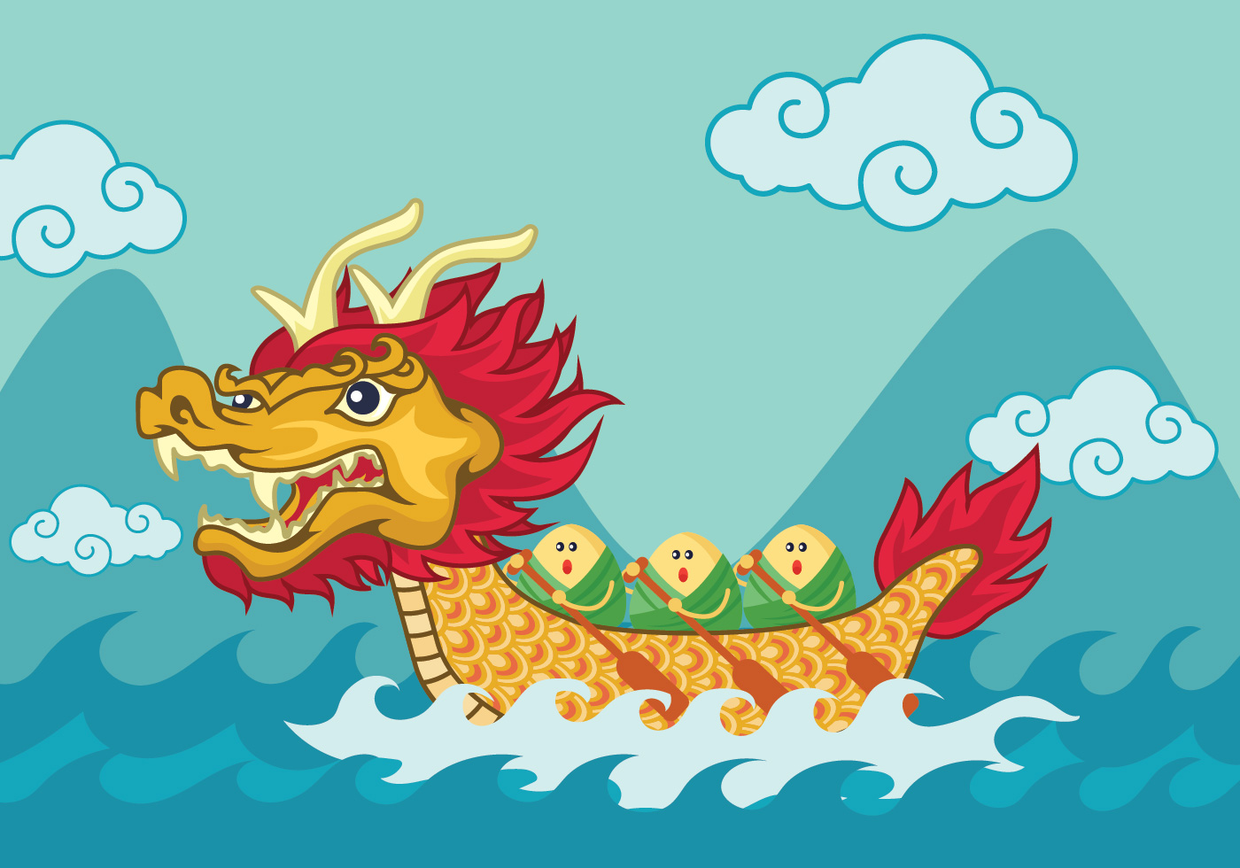 dragon boat festival - download free vectors, clipart