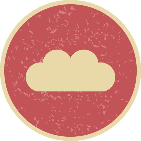 Vector icono de nube