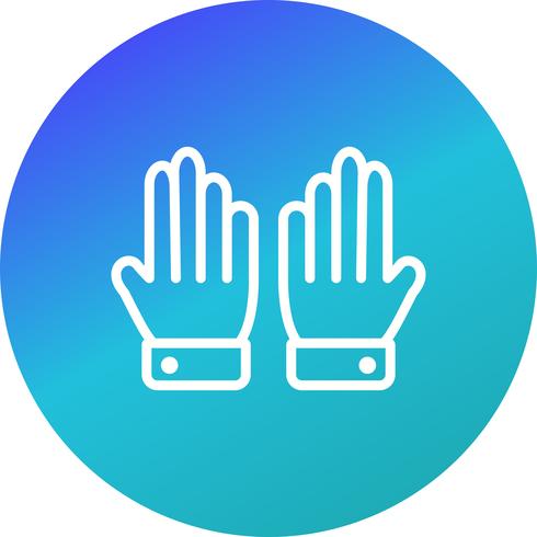 Icono de guantes ilustración vectorial vector