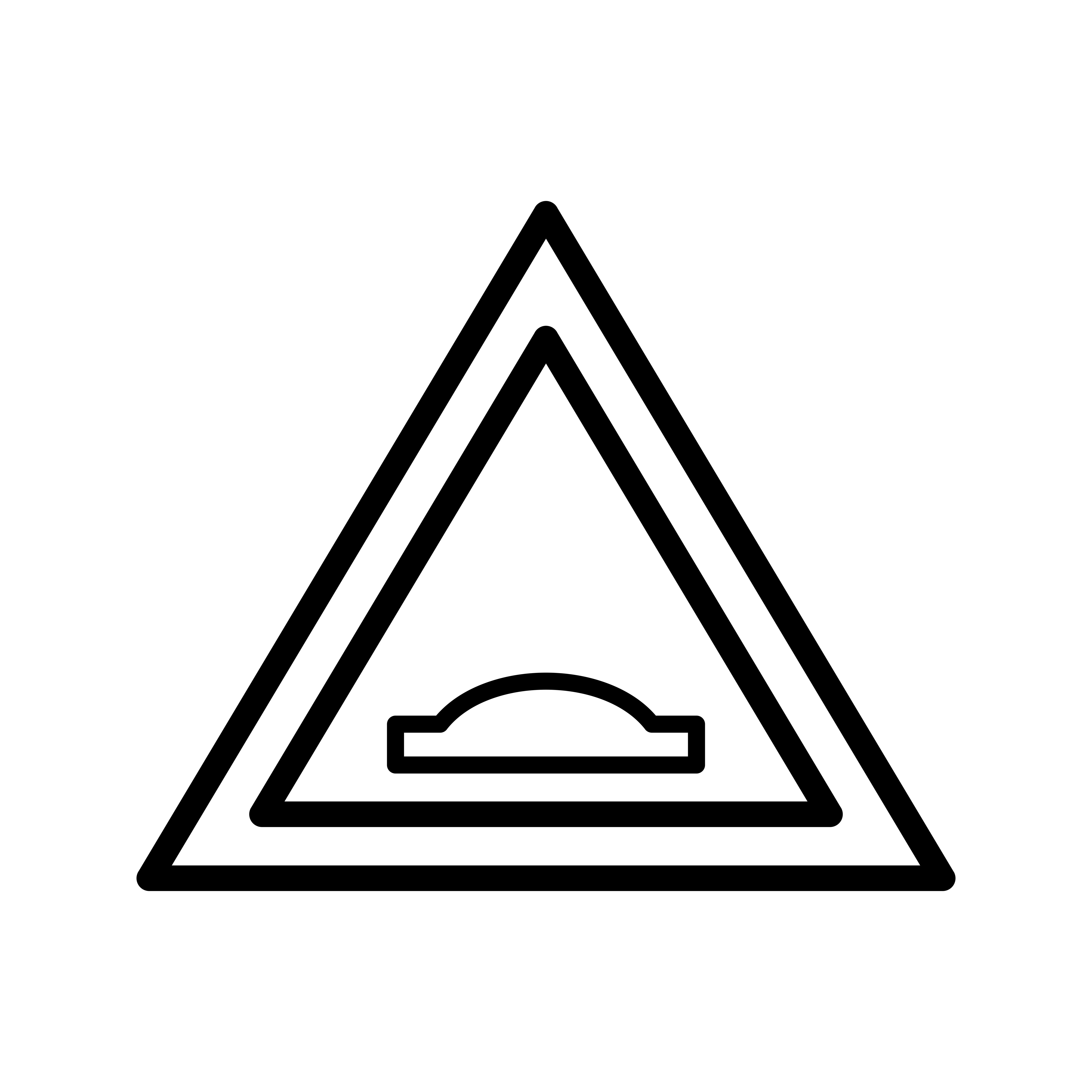 Vector Hump bridge Road Sign Icon 425527 Vector Art at Vecteezy