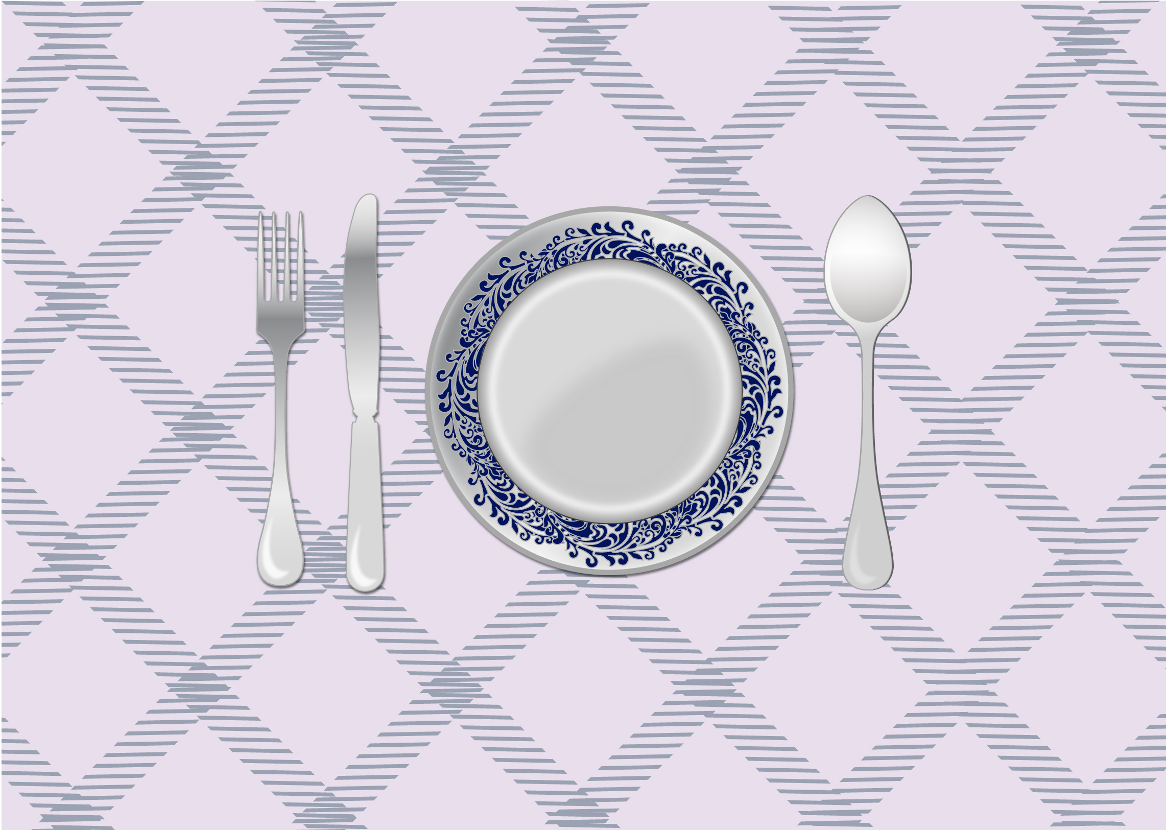 Dinner table place setting 425538 Vector Art at Vecteezy