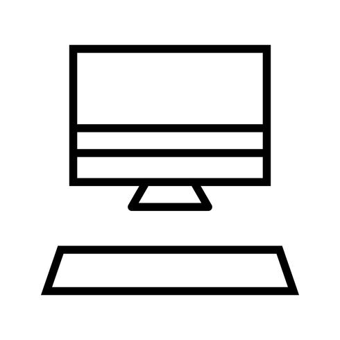 Icono de computadora vector illustration