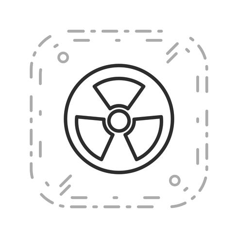 Vector Radio Active Road Sign Icon