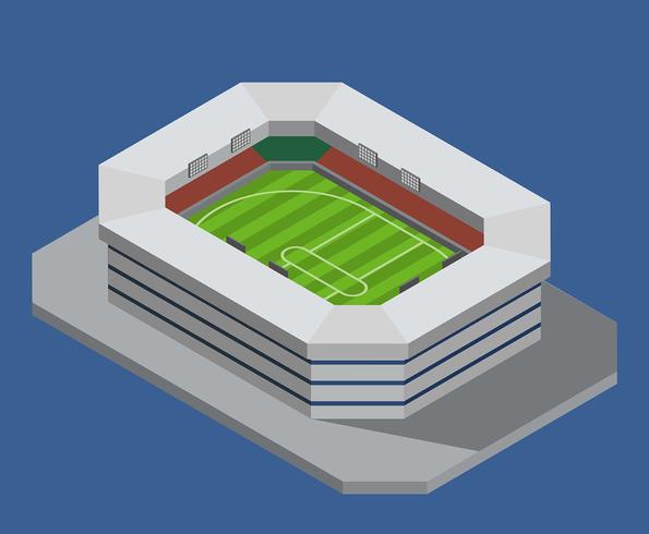 Estadio de cricket vector