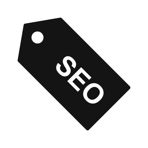 Vector icono de etiqueta SEO