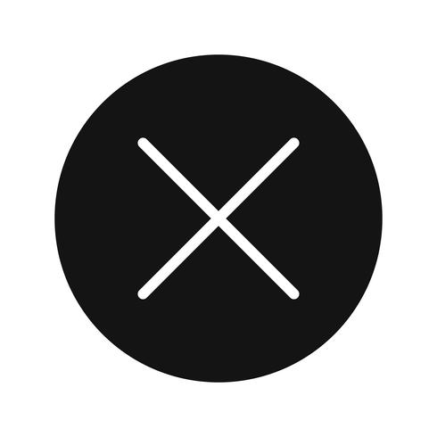 Cancel Icon Vector Illustration