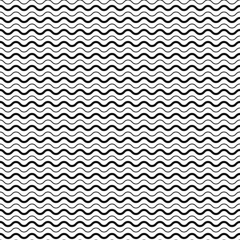 Seamless Pattern with Smooth Wave Lines vector