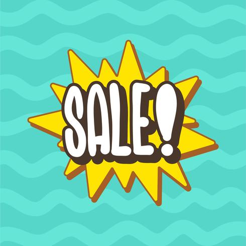 sale typography vector