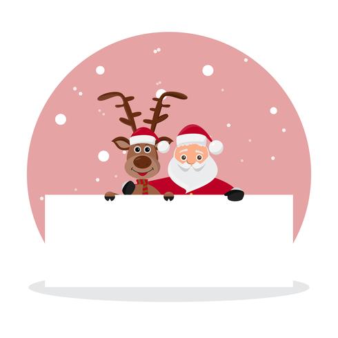 cute santa claus characters in different emotions. vector