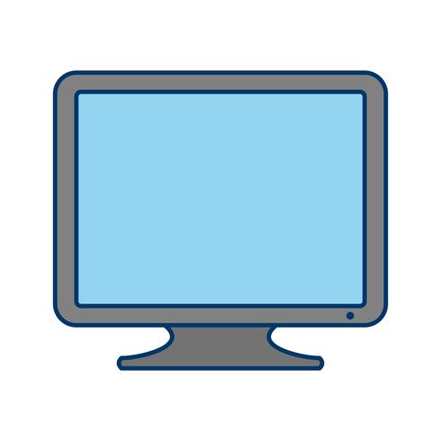 Icono de monitor ilustración vectorial vector