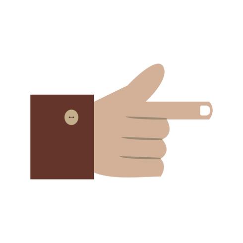 Icono de mano ilustración vectorial vector