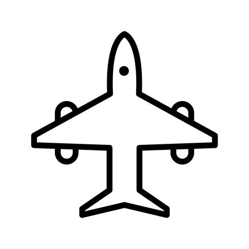 Vector icono de avión