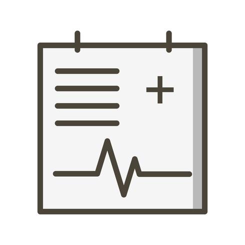 Vector icono de gráfico médico