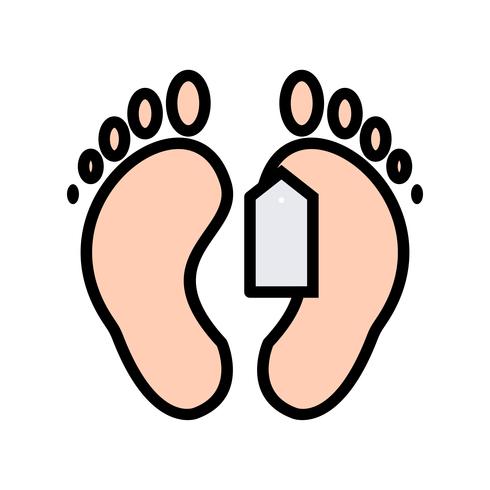 Vector Toe Tag Icon