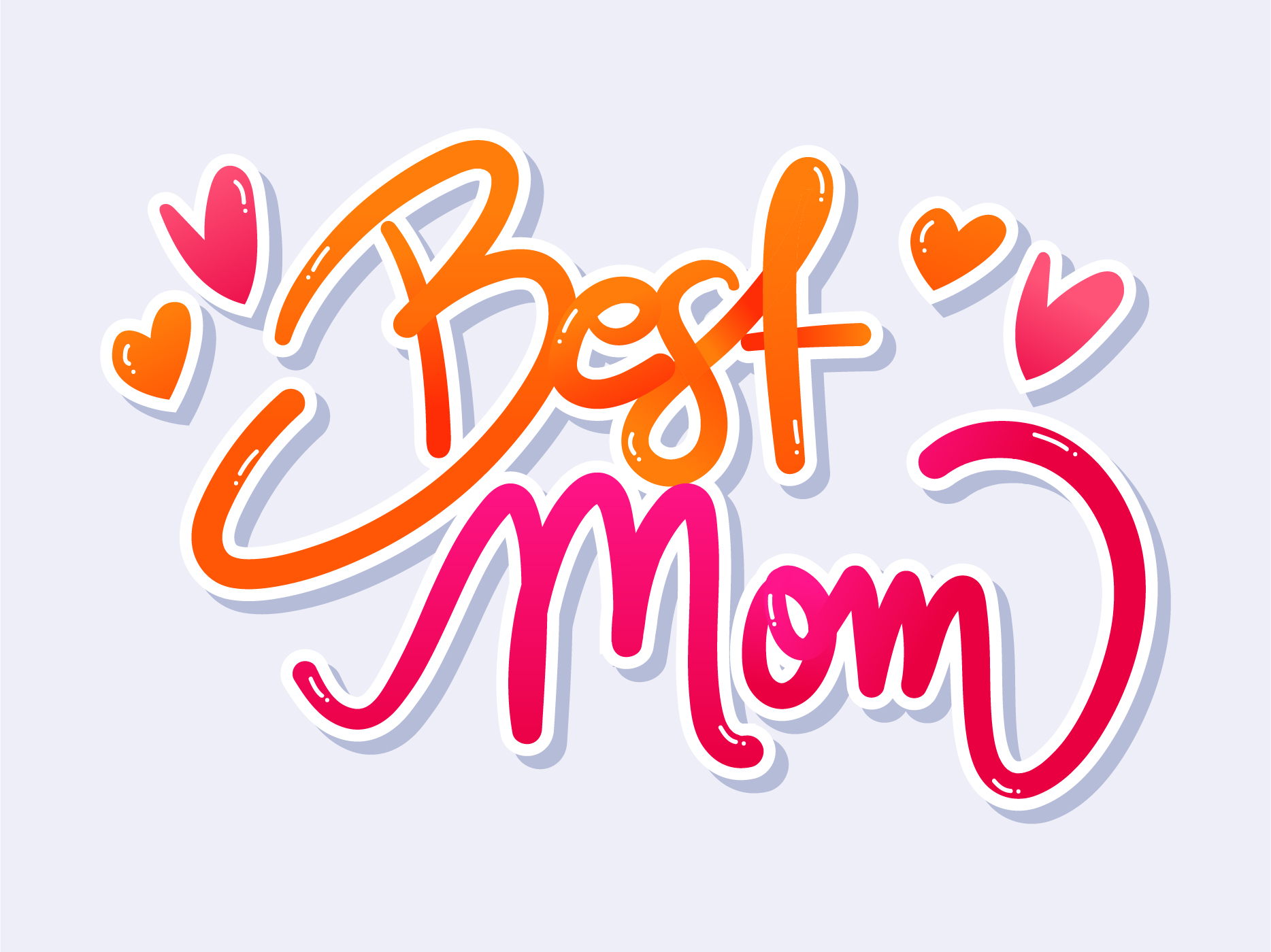 Best Mom Ever Typography 492127 Vector Art at Vecteezy