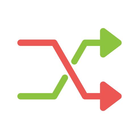 Shuffle Icon Vector Illustration