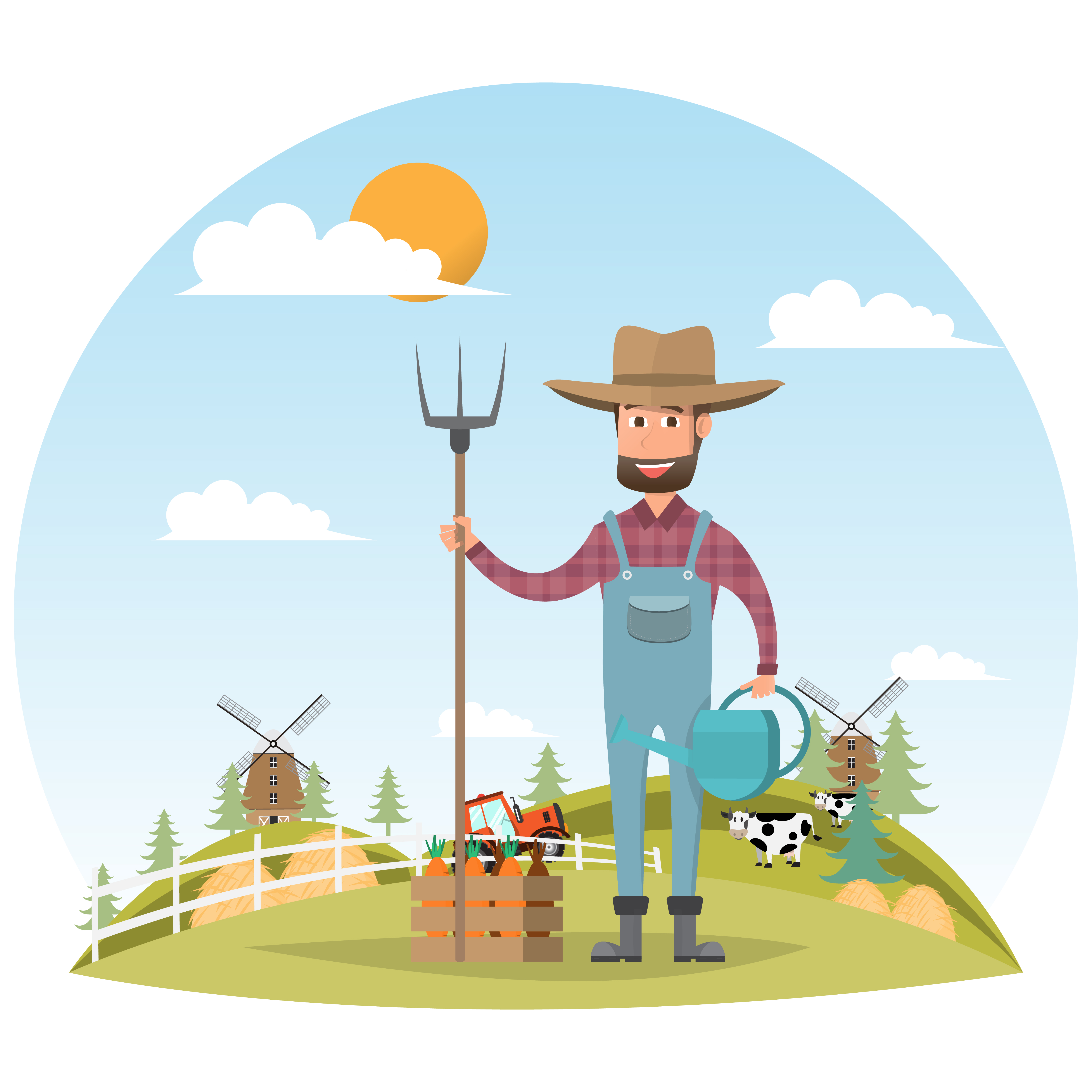 Albums 102+ Pictures Cartoon Picture Of A Farmer Latest 10/2023