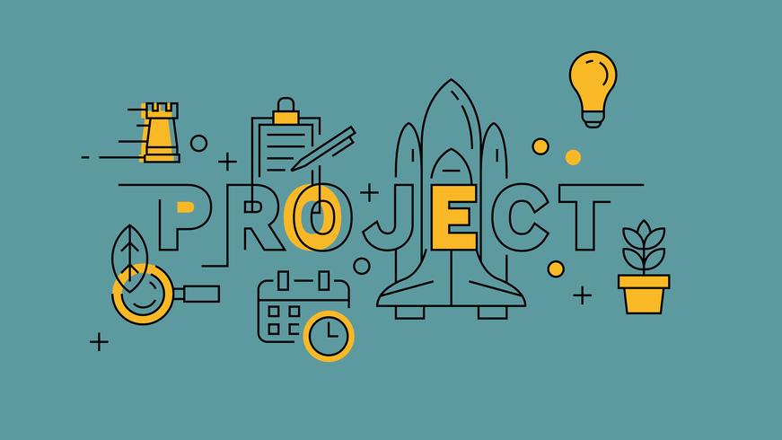 Project Orange In Blue Line Design Unique Startup For The Better