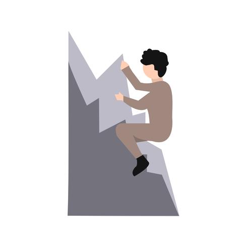 Climbing Icon Vector Illustration