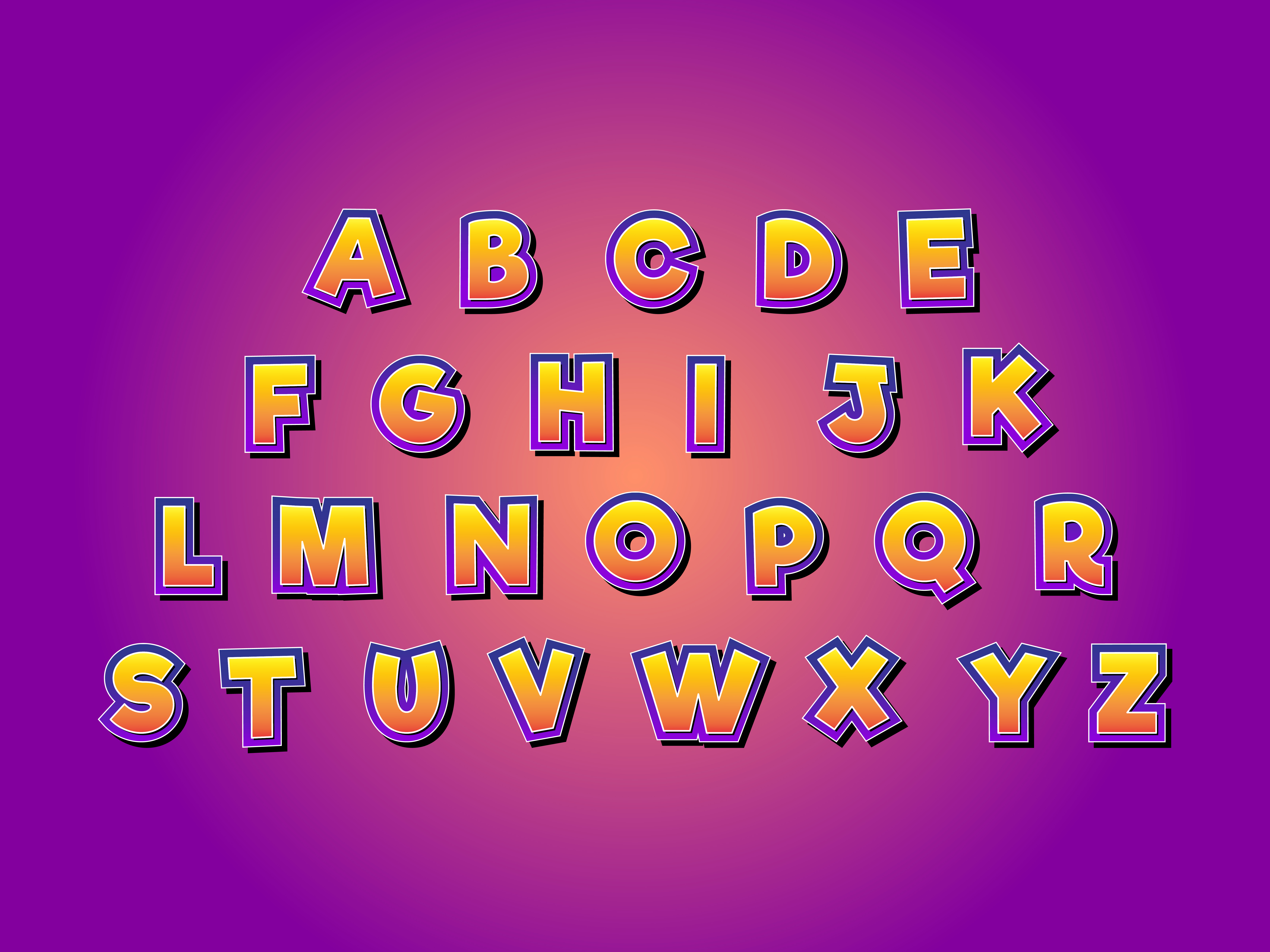 Cartoon Alphabet Download Free Vectors Clipart Graphics And Vector Art