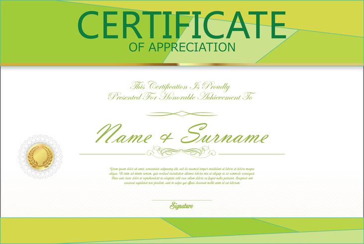 Certificate vector