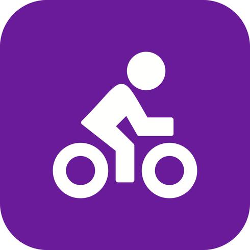 Cyclist Icon Vector Illustration