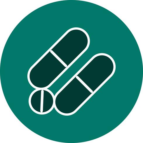 Vector icono de medicamentos