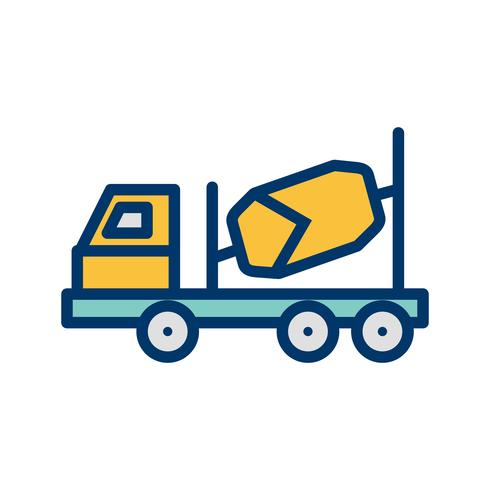 Vector Concrete Mixer Icon