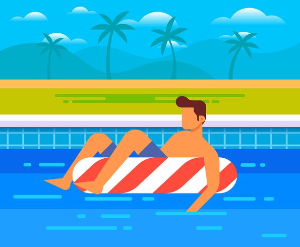 Person Enjoying Summer vector