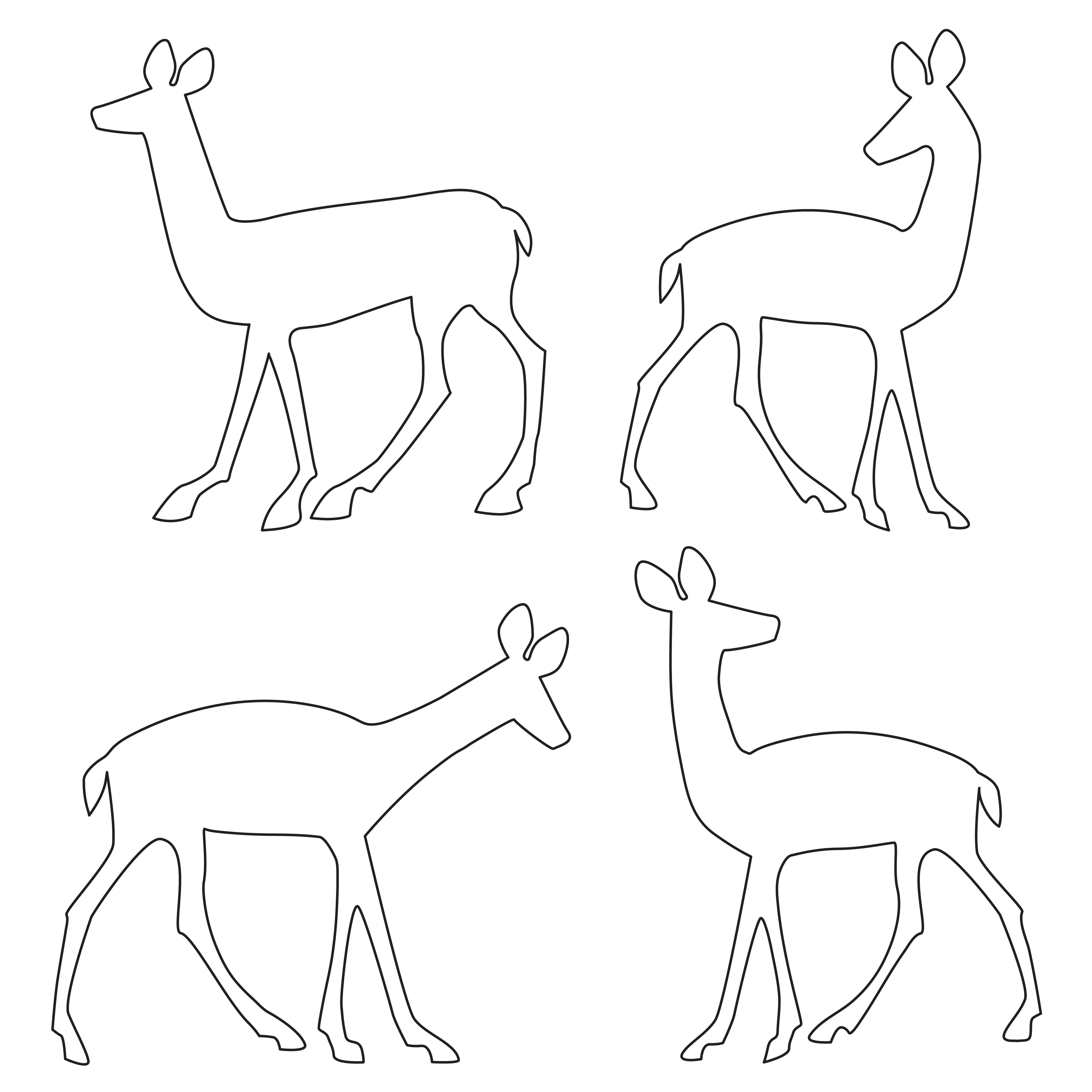Featured image of post Deer Outline Clipart / The best selection of royalty free deer outline vector art, graphics and stock illustrations.