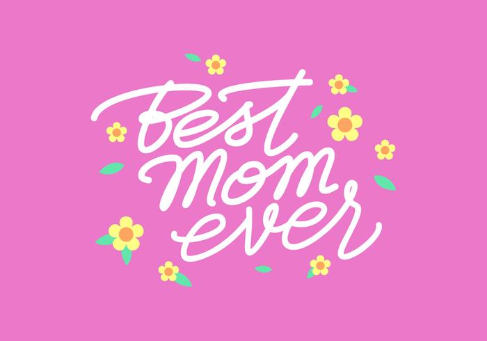 Script Handwritting Mom Typography  vector