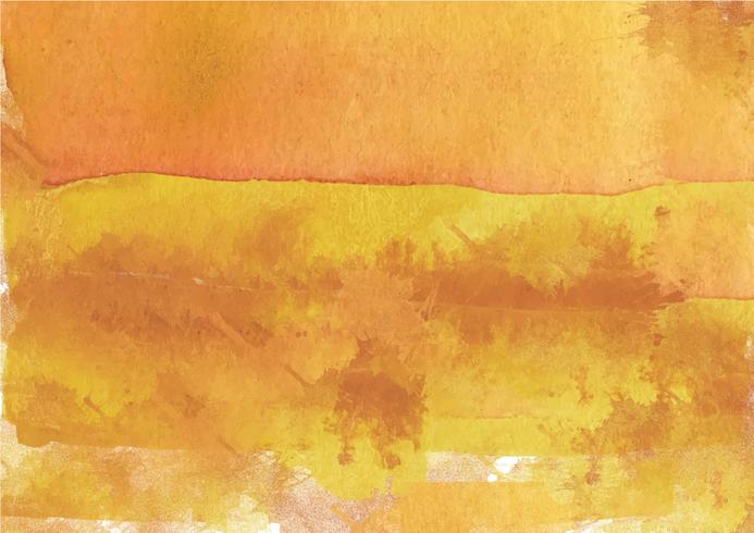 Colorful hand painted watercolor background. Yellow watercolor brush strokes. Abstract watercolor texture and background for design. Watercolor background on textured paper. vector