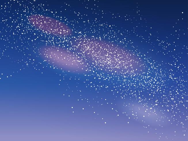 Milky Way background, vector illustration.