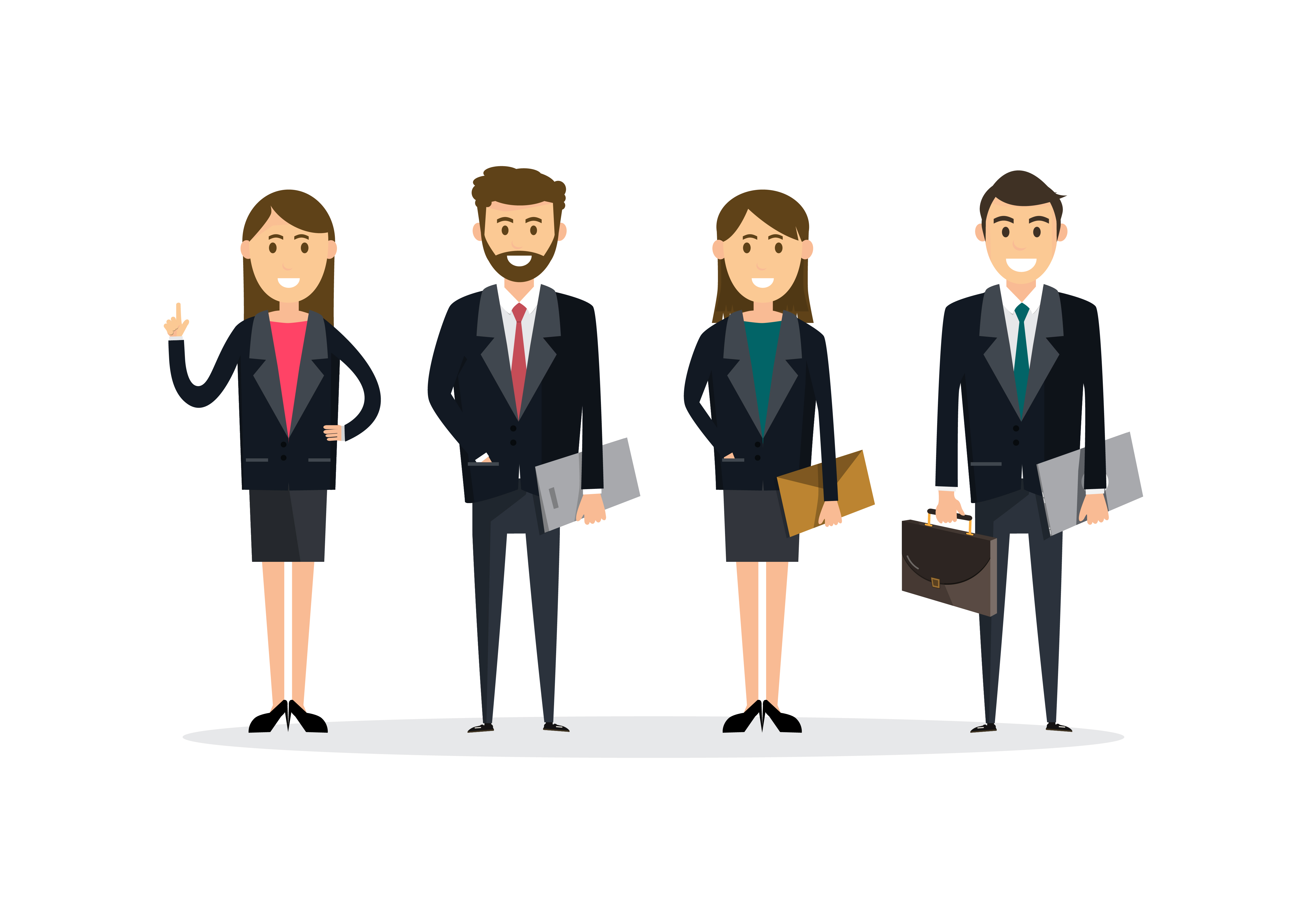  Business  People  teamwork Vector illustration in flat 