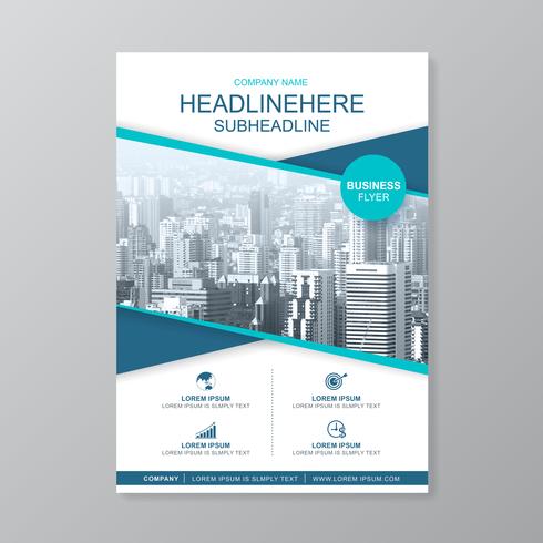 Business cover a4 template for a report and brochure design, flyer, banner, leaflets decoration for printing and presentation vector illustration