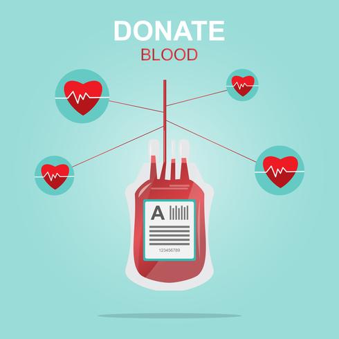 Blood donation design, Save Life and Be a Hero. vector
