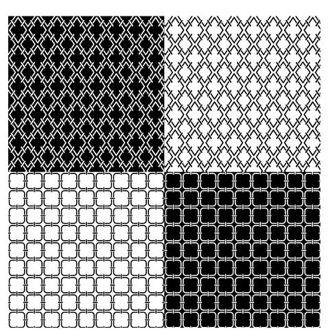 black and white geometric patterns vector