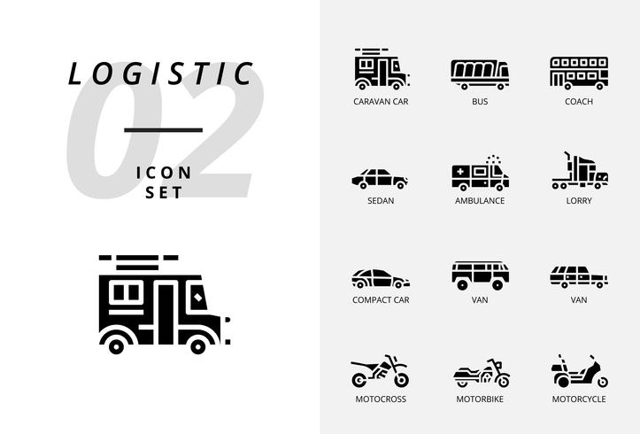 Paquete de iconos para logística, entrega de aviones no tripulados, destino, mantenimiento seco, logística global, hogar, compra, seguro, tiempo de entrega, protección, entrega, caja fuerte, carretilla. vector