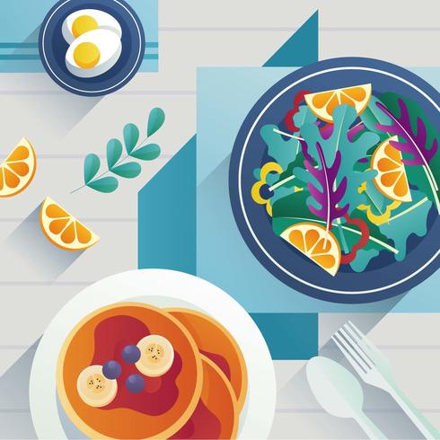 Healthy Breakfast Food vector