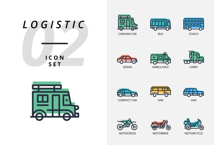 Icon pack for logistics , drone delivery, destination, keep dry, global logistic, home, purchase, secure, delivery time, protect, delivery, safe, trolly. vector