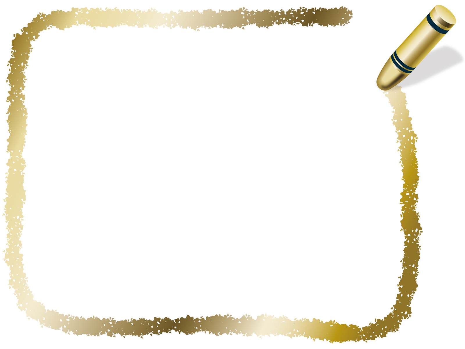 Download Gold rectangle crayon frame, vector illustration ...