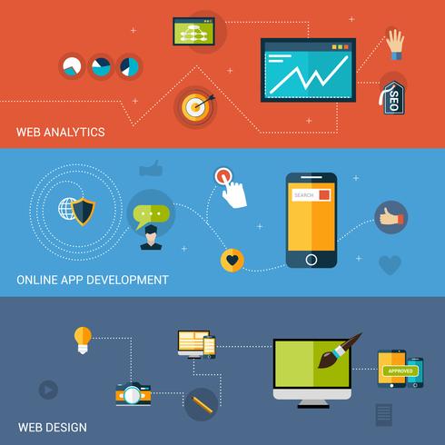 Web Development Banner vector