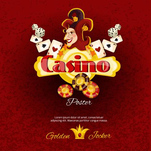 Casino Poster Illlustration vector