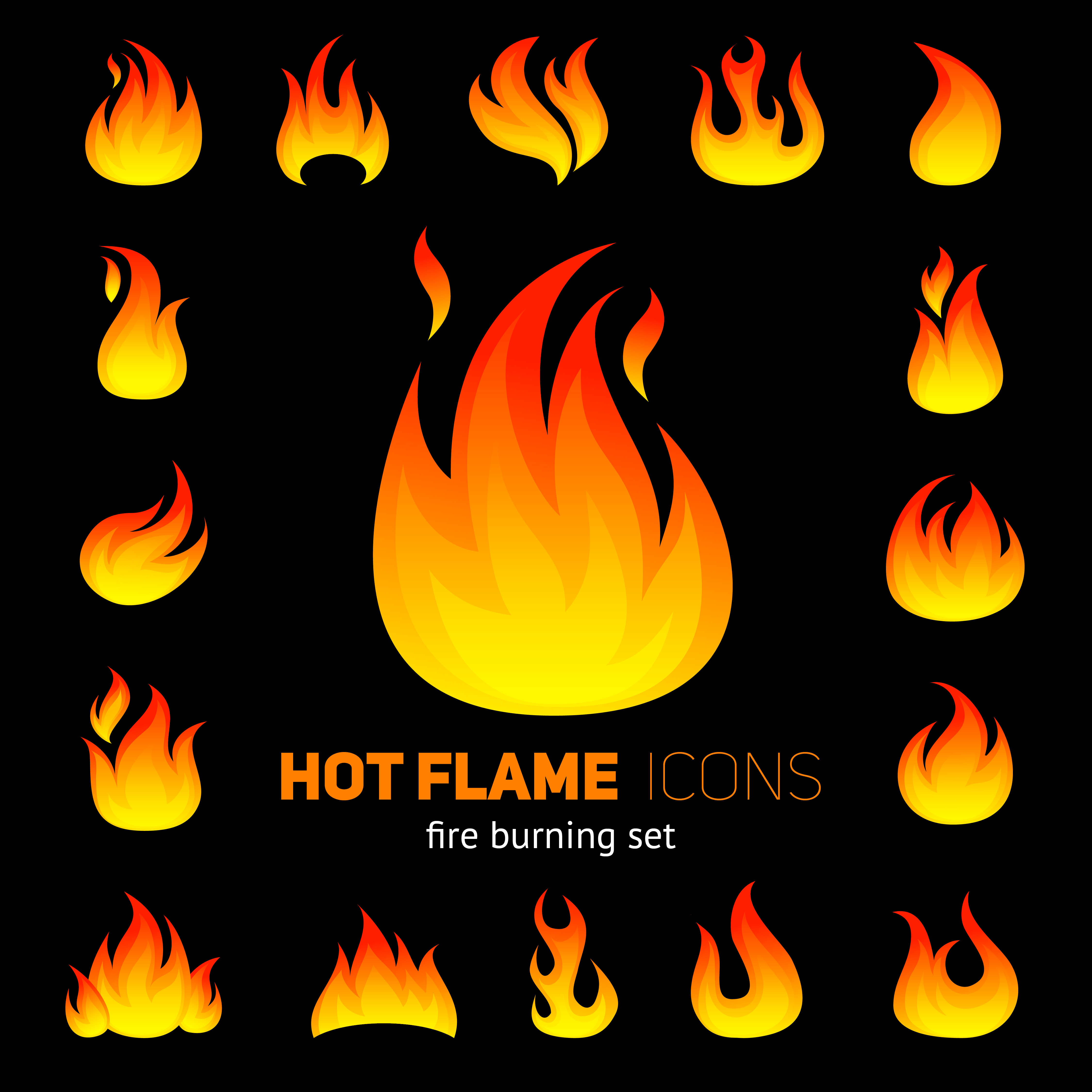 Burning set. Огонь вектор сет. огонь вектор силуэт. dont set fire icon.