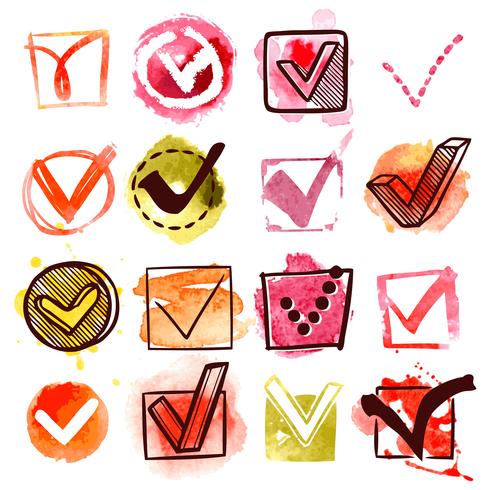 Check Box Set vector
