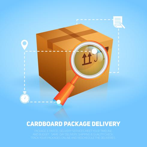 Logistic Package Poster vector