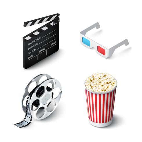 Cinema Realistic Set vector