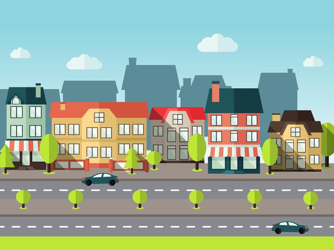 Landscape City Background vector