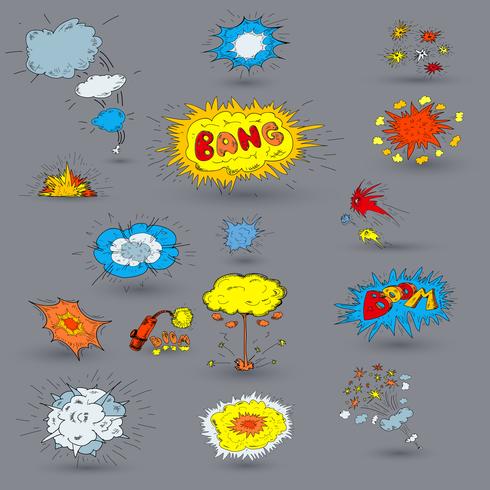 Doodle conjunto de explotaciones. vector