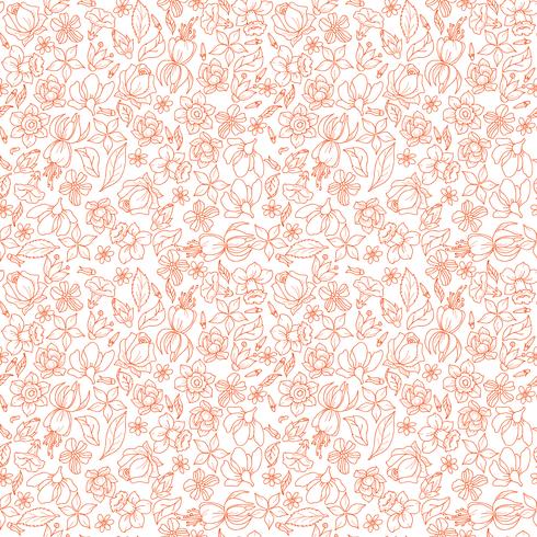Flower Seamless Pattern vector